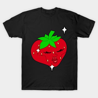 Handsome face strawberry T-Shirt